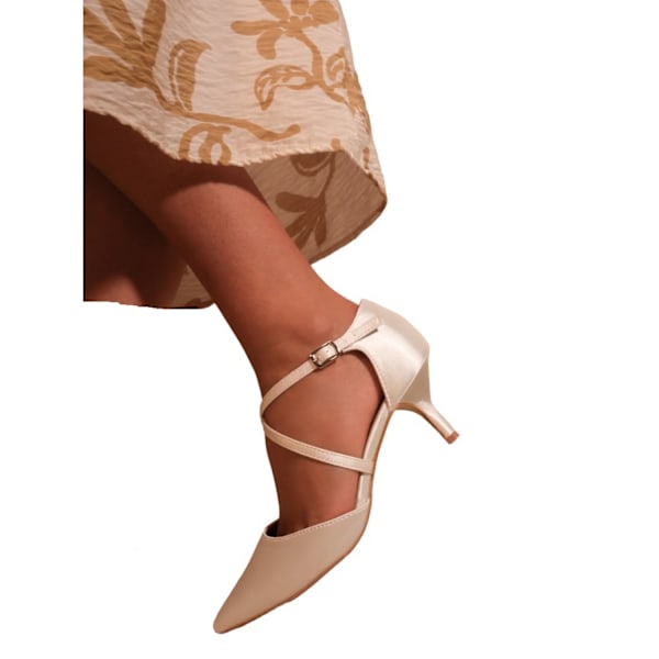Where's That From Kvinnors/Damernas Kennedi Korsade Remmar Kitten Off White 4 UK