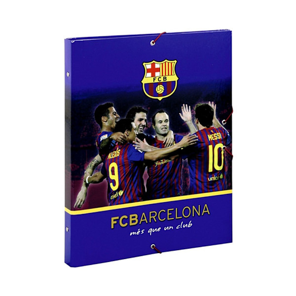 FC Barcelona Officiell Hardback Football Crest Folio File (2-pack) Blue One Size