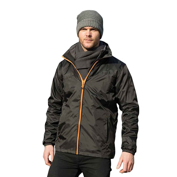 Result Unisex HDi Quest Hydradri Lättviktig Vattentät Jacka Black / Orange XS