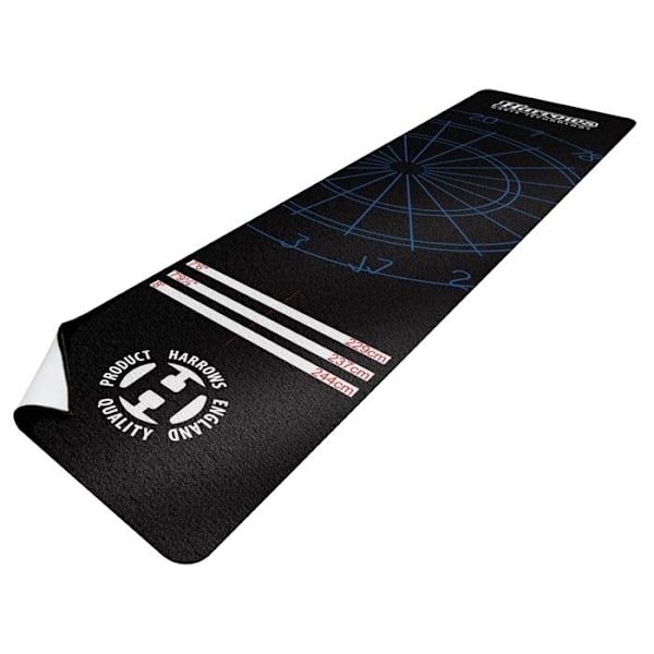 Harrows Nylon Dart Mat One Size Svart/Vit Black/White One Size