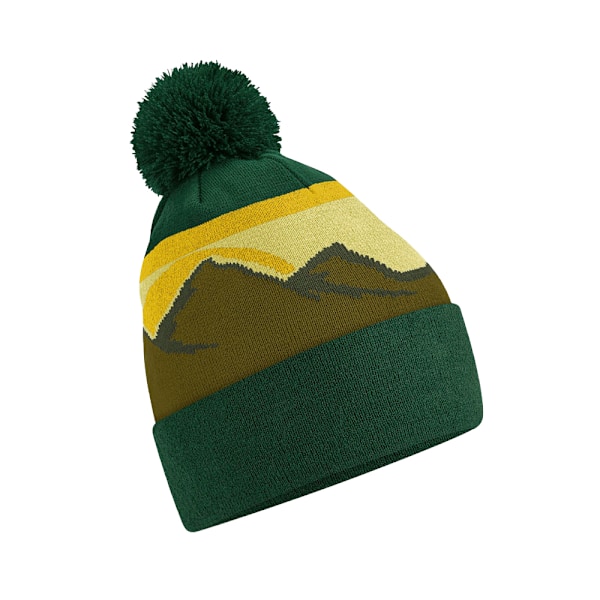 Beechfield Mountain Pom Pom Beanie One Size Alpine Peaks Alpine Peaks One Size