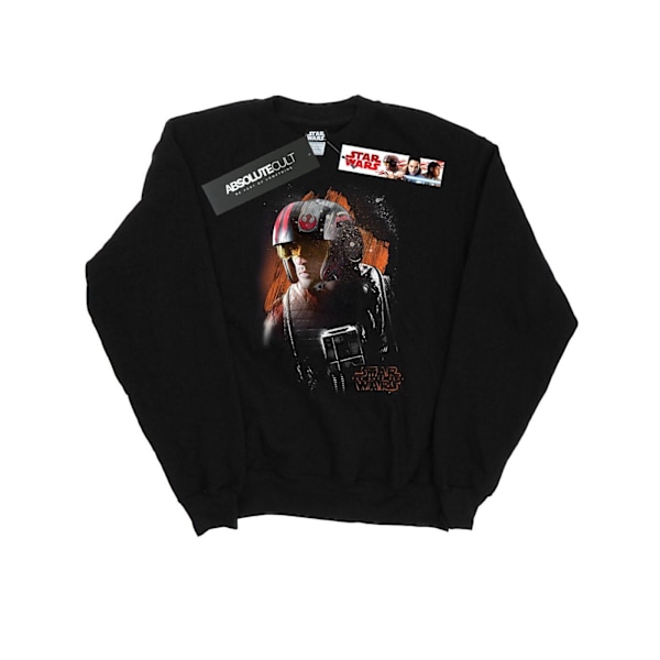 Star Wars The Last Jedi Poe Dameron Borstad Sweatshirt M B Black M