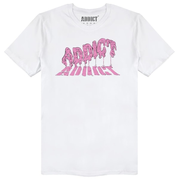 Addict Unisex Vuxen Smält Logotyp T-shirt L Vit White L