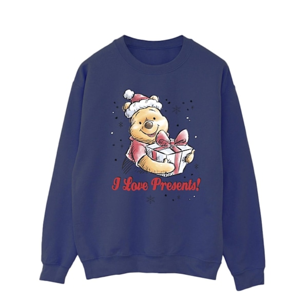 Disney Mens Winnie The Pooh Love Presents Sweatshirt 5XL Marinblå B Navy Blue 5XL