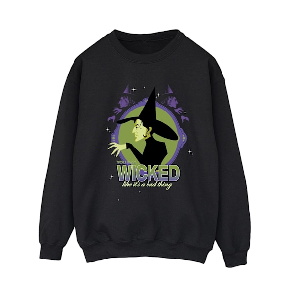 Trollkarlen från Oz Dam/Dam Wicked Witch Of The West Sweatshirt Black L