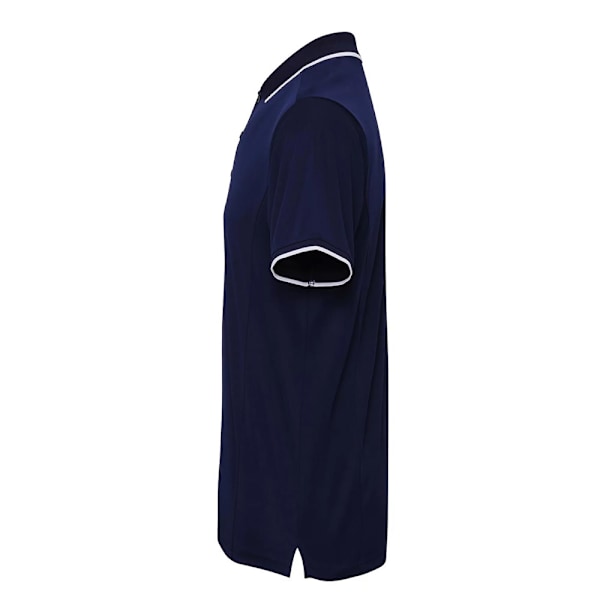Premier Mens Coolchecker Contrast Pique Polo Shirt 4XL Marinblå/Vit Navy/White 4XL