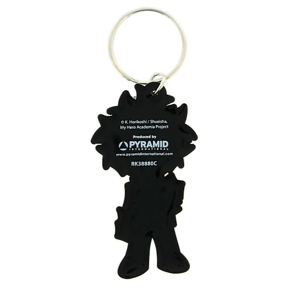 My Hero Academia Deku nyckelring i gummi, en storlek, flerfärgad Multicoloured One Size