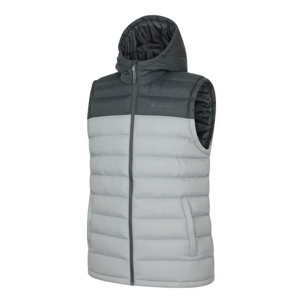 Mountain Warehouse Herr Seasons Vadderad Gilet med Huva M Ljusgrå Light Grey M