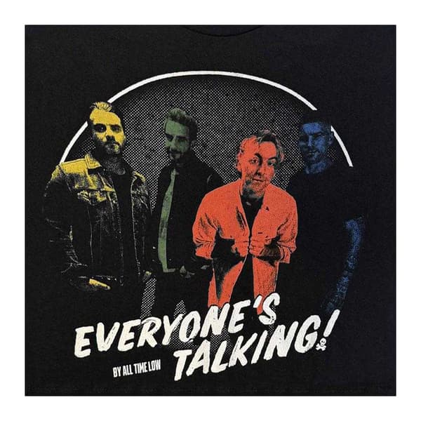 All Time Low Dam/Dam Everyone´s Talking Crop Top XL Svart Black XL