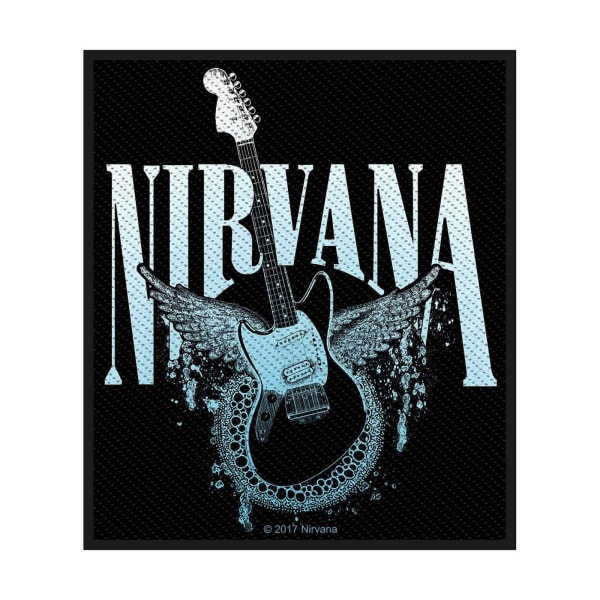 Nirvana Woven Guitar Patch One Size Svart/Blå Black/Blue One Size