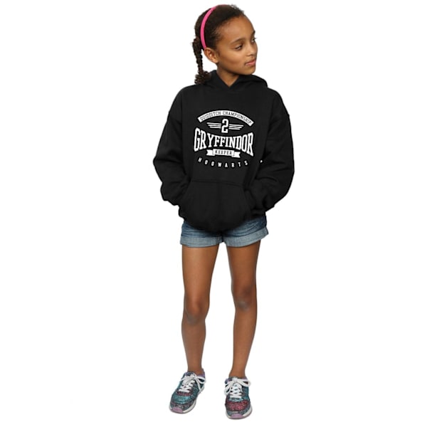 Harry Potter Tjejer Gryffindor Keeper Hoodie 9-11 År Svart Black 9-11 Years