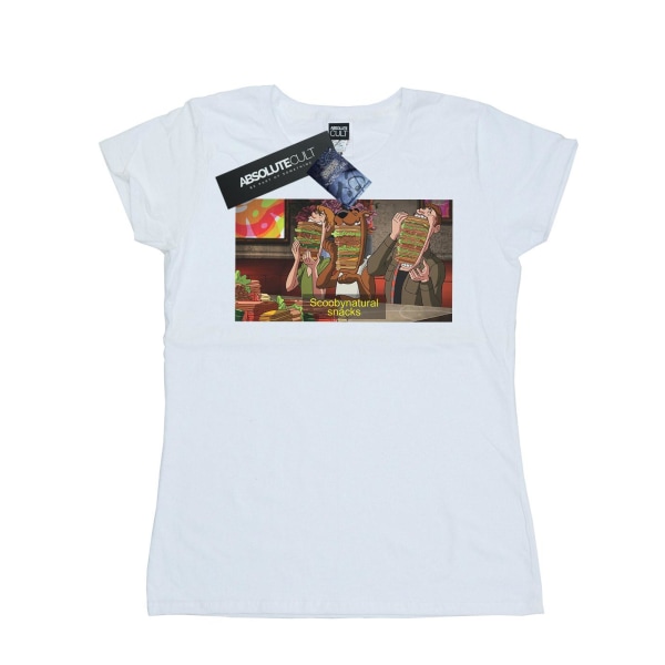 Scoobynatural Dam/Kvinnor Övernaturliga Snacks Bomull T-shirt White XL