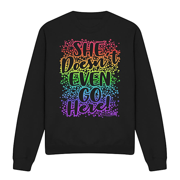 Mean Girls Unisex Vuxen Doesn´t Go Here Sweatshirt S Svart Black S