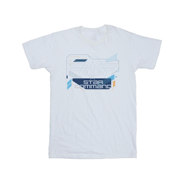 Disney Lightyear Star Command Icons T-shirt för män, 4XL, vit White 4XL