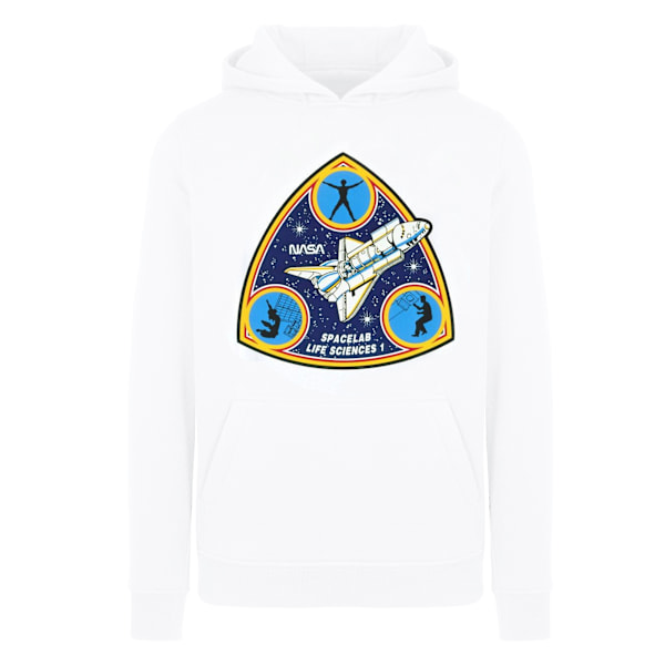 NASA Boys Classic Spacelab Life Science Hoodie 9-11 år Vit White 9-11 Years