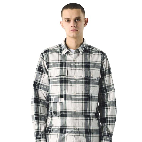 Pretty Green Herrskjorta Woolwich Rutig M Stone Stone M