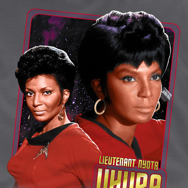 Star Trek Herr Uhura T-Shirt M Gråmelerad Charcoal M