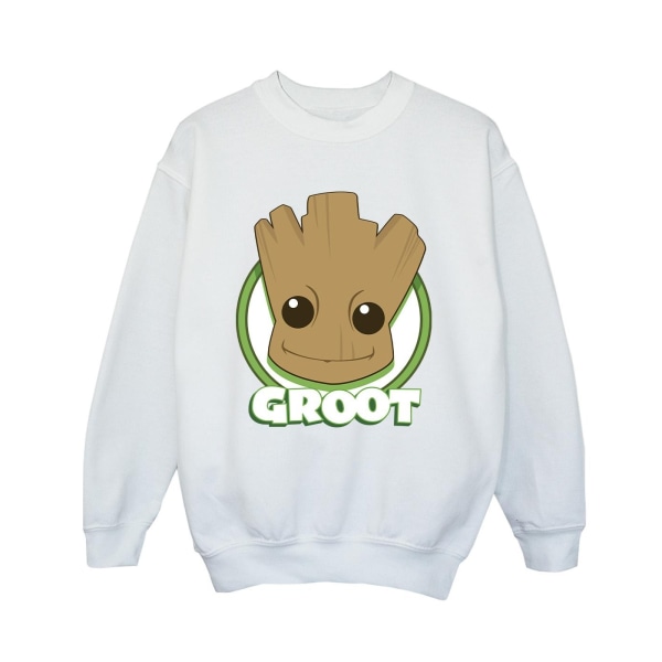 Guardians Of The Galaxy Boys Groot Badge Sweatshirt 9-11 år White 9-11 Years