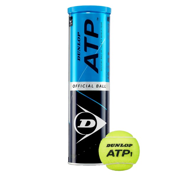 Dunlop ATP Tennisbollar (4-pack) One Size Gul Yellow One Size
