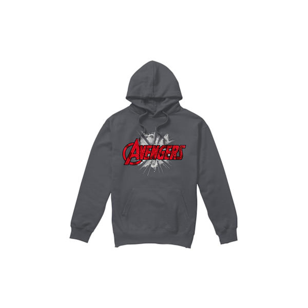 Marvel Herr Avengers Bash Logohuvtröja XL Kolgrå Charcoal XL