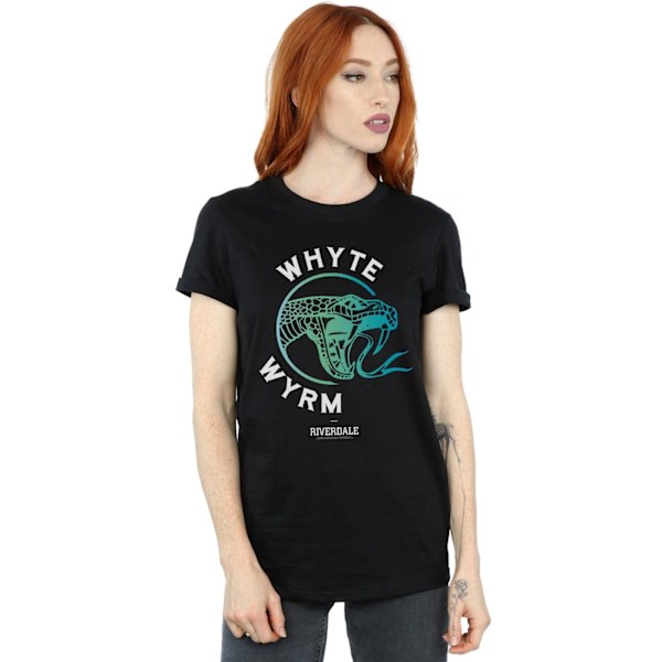 Riverdale Dam/Damer Whyte Wyrm Bomull Boyfriend T-shirt M B Black M