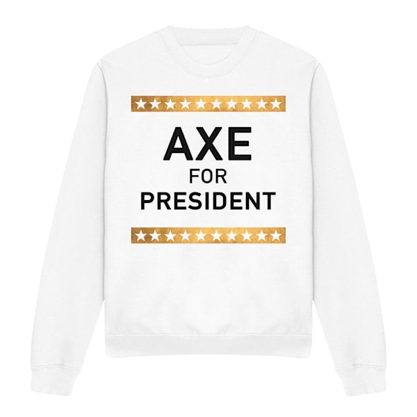 Billions Unisex Vuxen Axe For President Sweatshirt S Vit White S