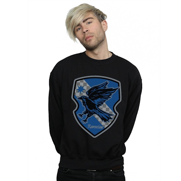 Harry Potter Herr Ravenclaw Crest Flat Sweatshirt L Svart Black L