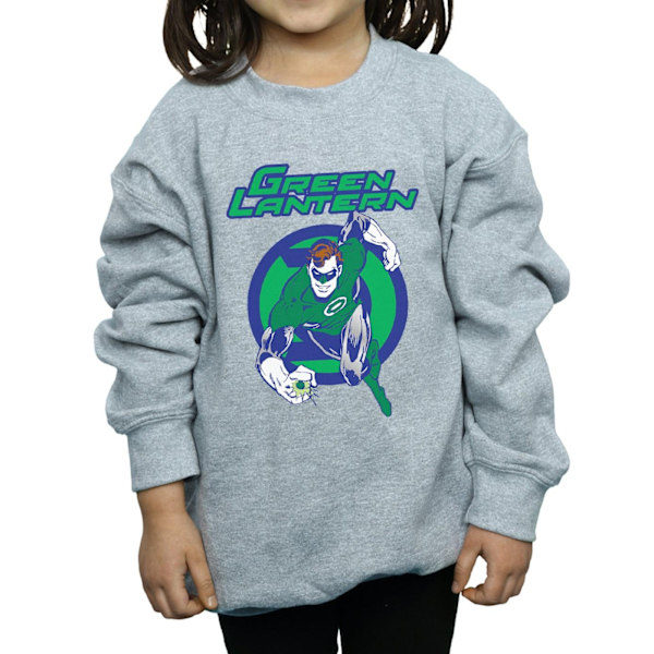 DC Comics Girls Green Lantern Leap Sweatshirt 7-8 år Sport Sports Grey 7-8 Years