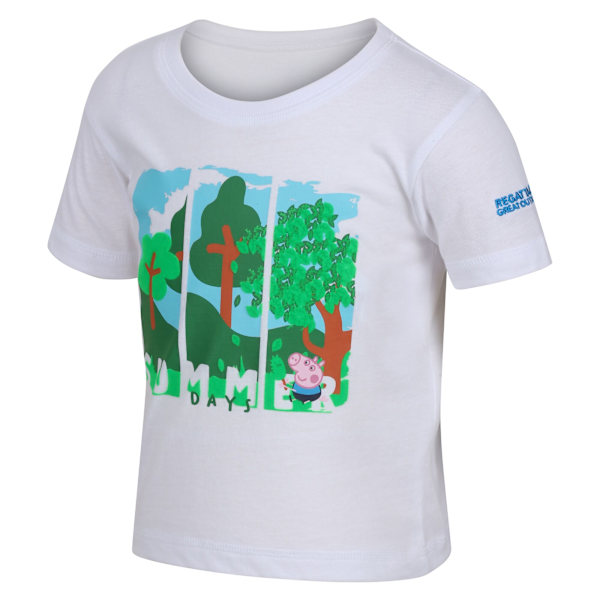 Regatta Barn/Barn Greta Gris Kortärmad T-shirt 4-5 År White 4-5 Years