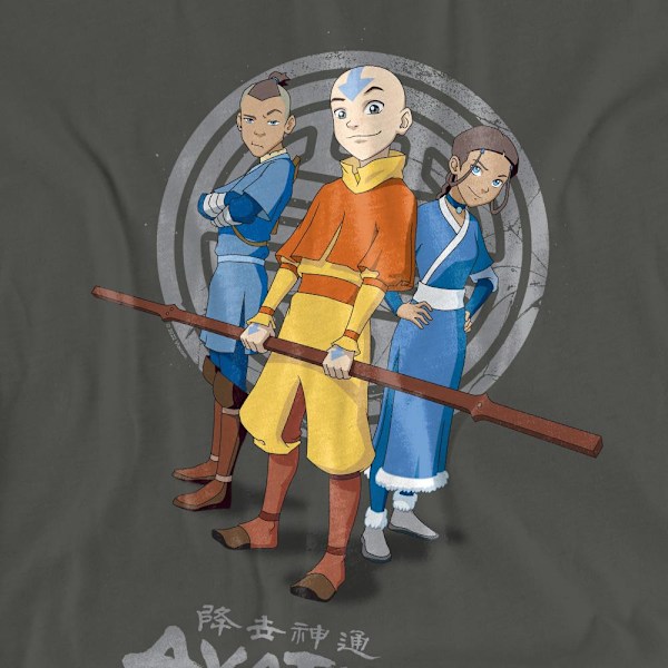 Avatar: The Last Airbender Unisex Vuxen Team Avatar T-Shirt L C Charcoal L