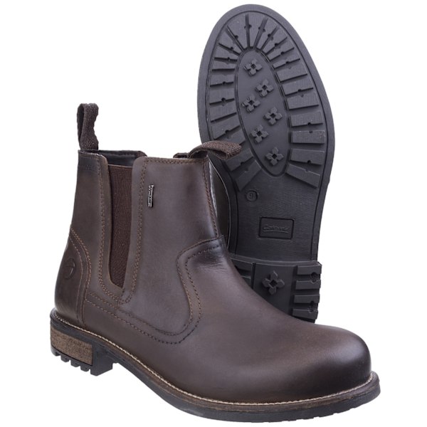 Cotswold Worcester fukttransporterande herrboots med dragkedja, 10 UK, brun Brown 10 UK