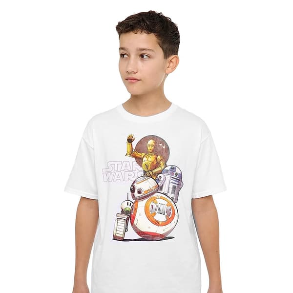 Star Wars Barn/Kids Droid Squad Droid T-shirt 7-8 år Vit White 7-8 Years