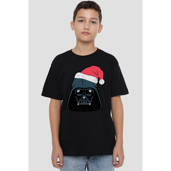 Star Wars Barn/Kids Darth Vader Jultomte Jul T-Shirt 3- Black 3-4 Years