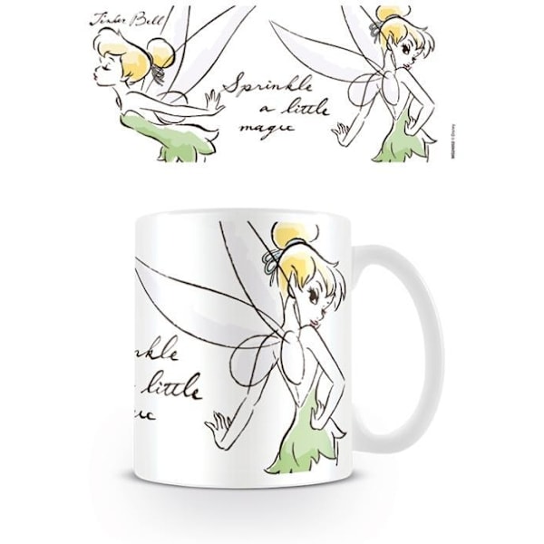Peter Pan Magic Tinkerbell Mug En Storlek Grön/Gul/Vit Green/Yellow/White One Size