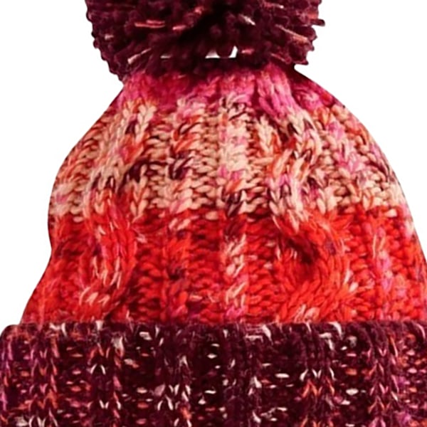 Beechfield Unisex Vuxen Korkdragare Stickad Pom Pom Mössa Hatt O Cherry Sherbet One Size