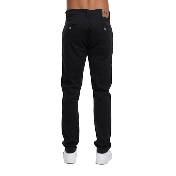 Crosshatch Herr Roysden Chinos 38L Svart Black 38L