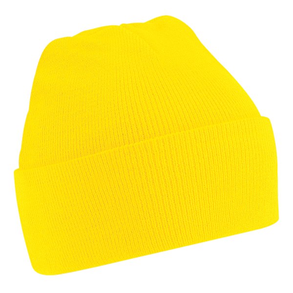 Beechfield Soft Feel Stickad Vintermössa En Storlek Gul Yellow One Size