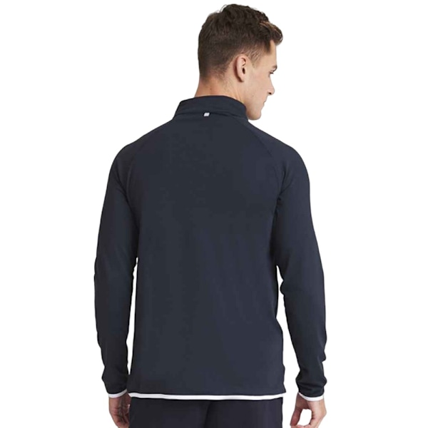 AWDis Cool Mens Half Zip Sweat Top XL French Navy/Arctic White French Navy/Arctic White XL