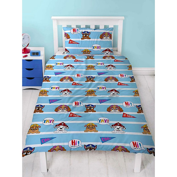 Paw Patrol Cool Påslakan Set Dubbel Blå Blue Double