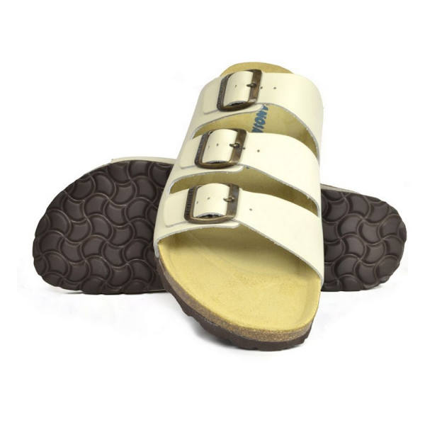 Sanosan herr Lisbon lädersandaler 8 UK elfenben Ivory 8 UK