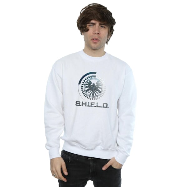 Marvel Mens Agents Of SHIELD Circuits Sweatshirt 5XL Vit White 5XL