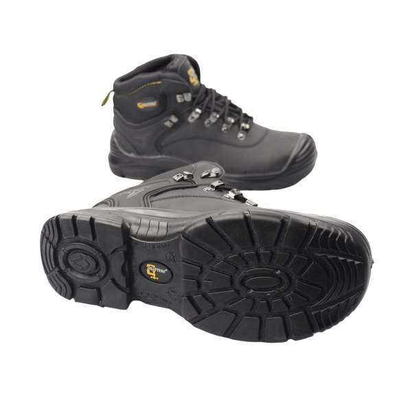 Grafters Mens Super Wide EEEE Fitting Safety Boots 11 UK Black Black 11 UK