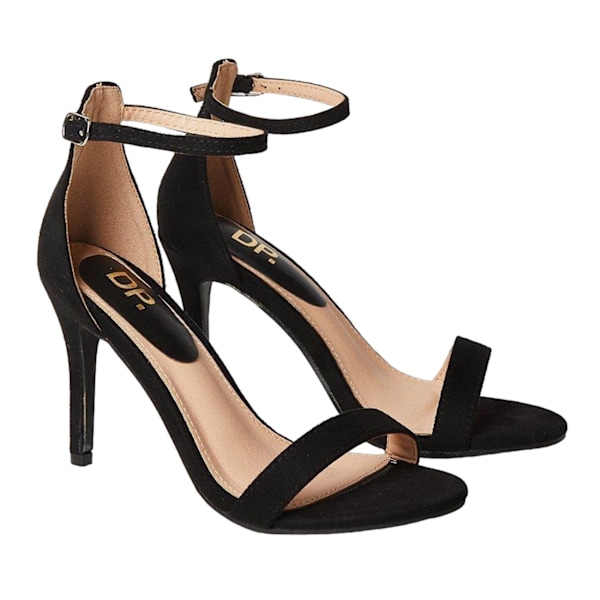 Dorothy Perkins Dam/Kvinnor Tyla Bred Stiletto Klack Sandal 5 Black 5 UK