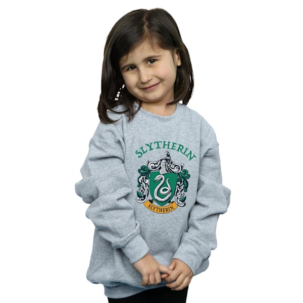 Harry Potter Tjejer Slytherin Crest Sweatshirt 12-13 År Sport Sports Grey 12-13 Years