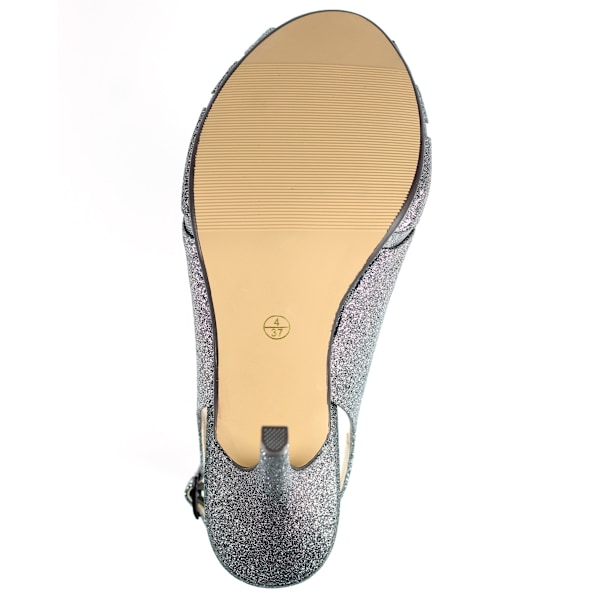 Lunar Dam/Dam Sariyah Sling Back Court Shoes 6 UK Pewter Pewter 6 UK