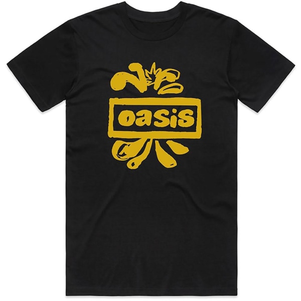 Oasis Unisex Vuxen Logotyp T-shirt L Svart Black L
