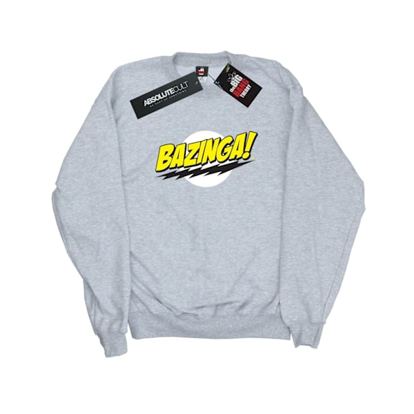 The Big Bang Theory Dam/Damer Sheldon Bazinga Sweatshirt XX Heather Grey XXL