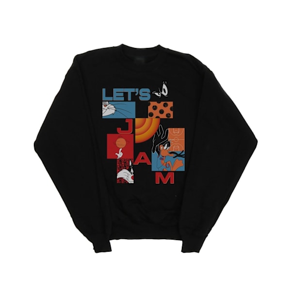 Space Jam: A New Legacy Mens Jam Boxes Alt Sweatshirt 4XL Svart Black 4XL