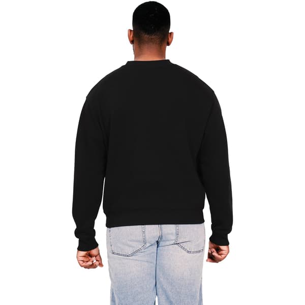 Casual Classics Herr Ringspun Bomull Förlängd Halsringning Oversize Black 4XL
