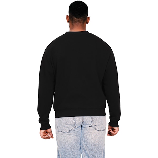 Casual Classics Herr Ringspun Bomull Förlängd Halsringning Oversize Black M